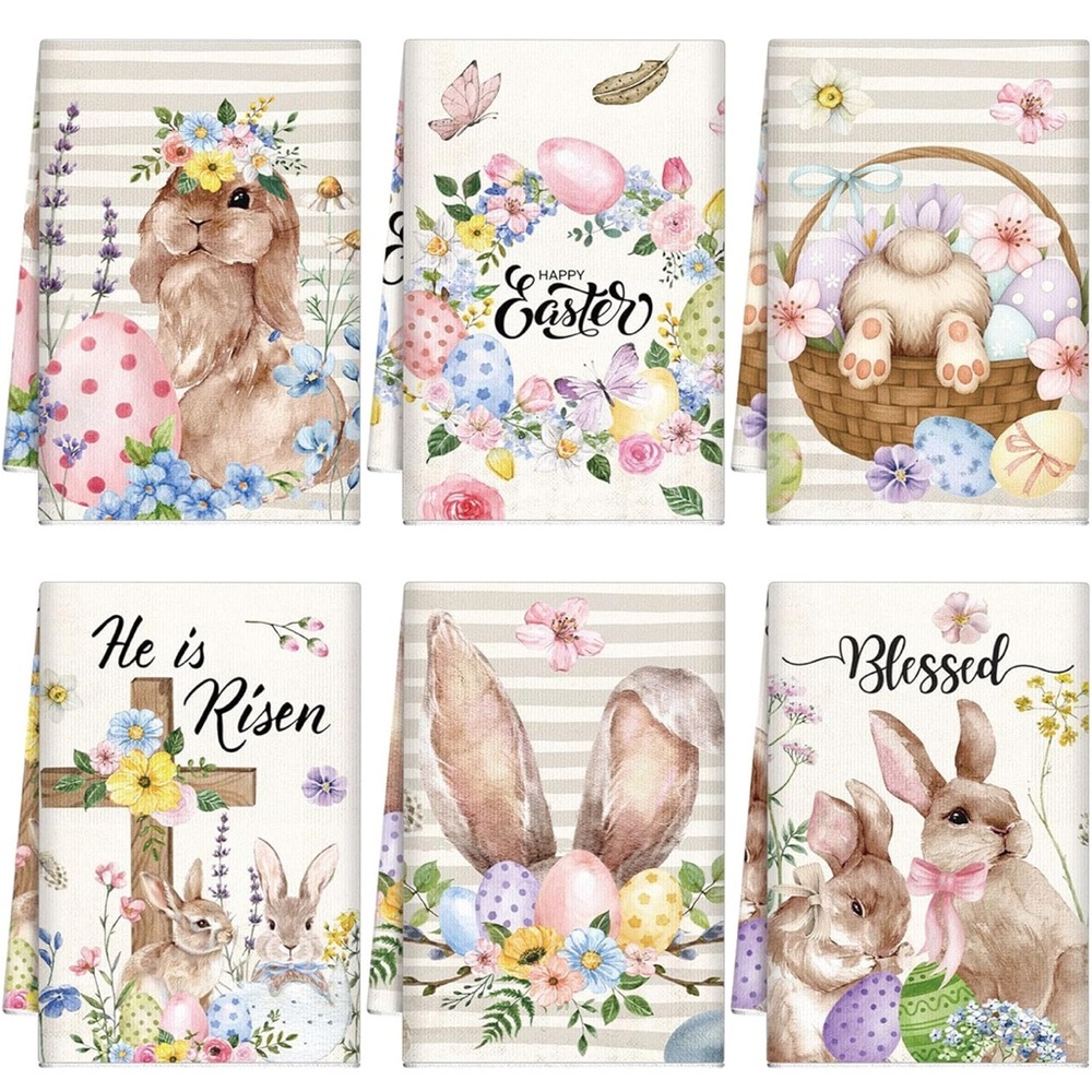 🐰 Easter Bunny Dish Towels - Set of Two - Picture 4 of 7